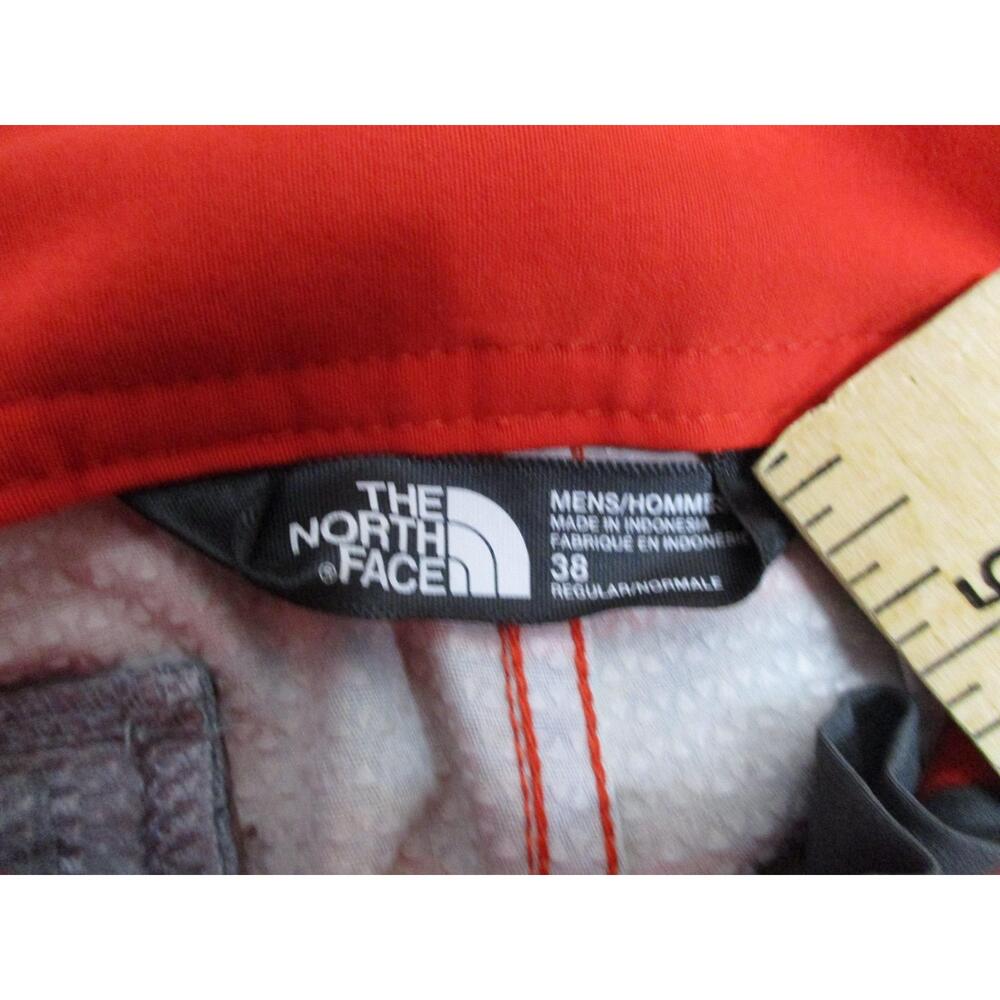 The North Face Red Grey Striped Trendy Surf Swim Boardshorts Men Size 38 Regular - Picture 3 of 8